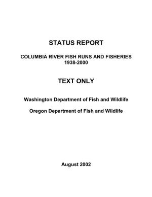 Columbia River Fish Runs and Fisheries 1938-2000