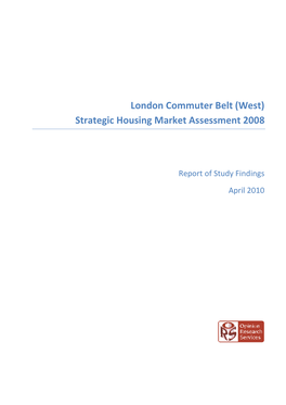 London Commuter Belt (West) SHMA Report of Study Findings April 2010