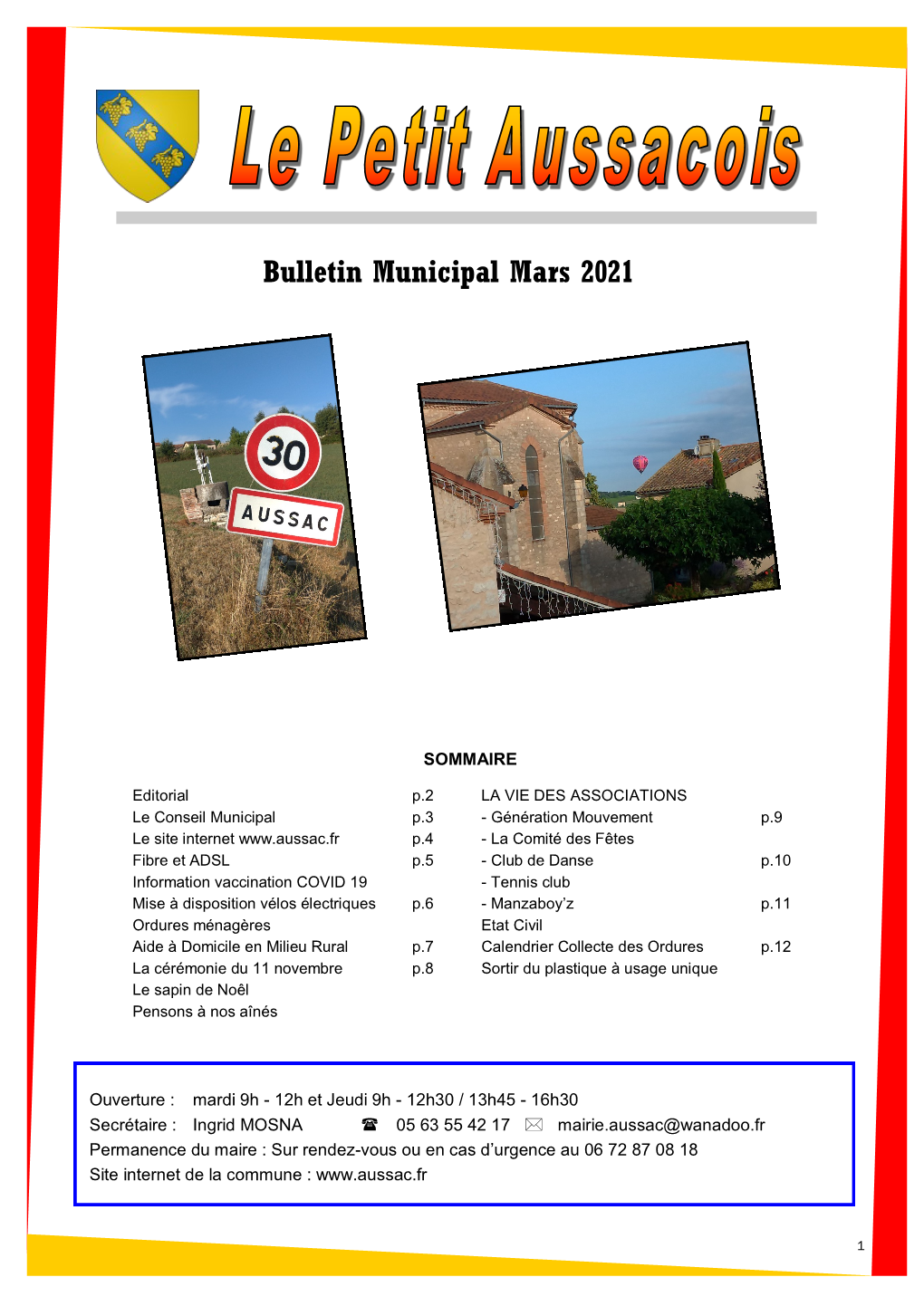 Bulletin Municipal Mars 2021
