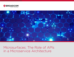 Microsurfaces: the Role of Apis in a Microservice Architecture
