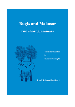 Bugis and Makasar Two Short Grammars