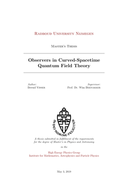 Observers in Curved-Spacetime Quantum Field Theory
