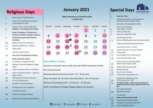 Diversity Calendar 2021