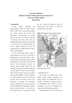 Executive Summary> Impacts of Climate Change Upon Asian Coastal Areas: the Case of Metro Manila Megumi Muto