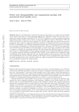 Perfect State Distinguishability and Computational Speedups with Postselected Closed Timelike Curves