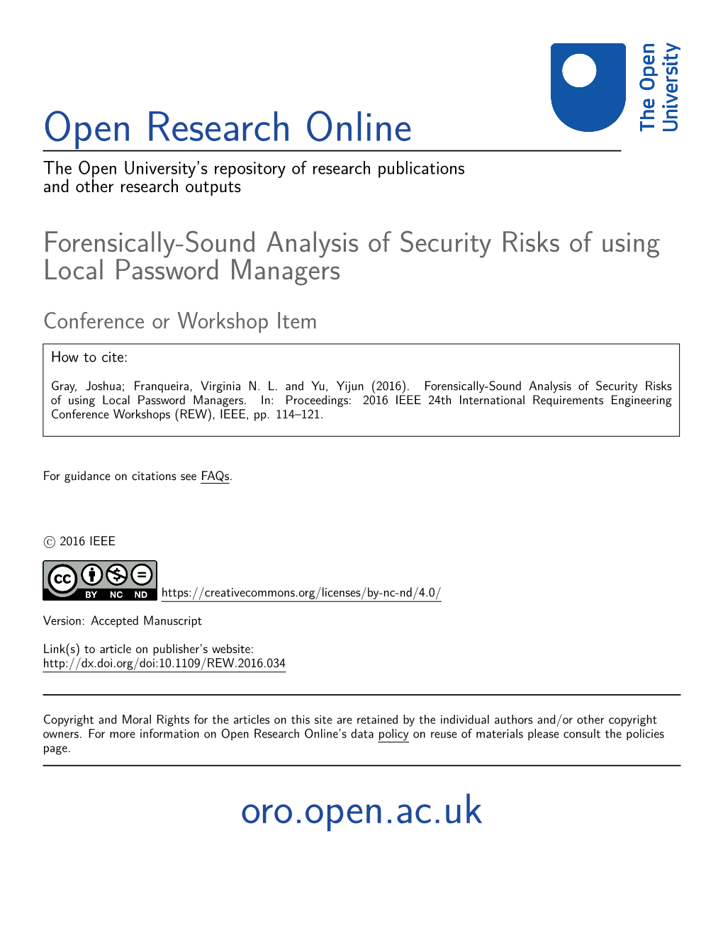 Open Research Online Oro.Open.Ac.Uk