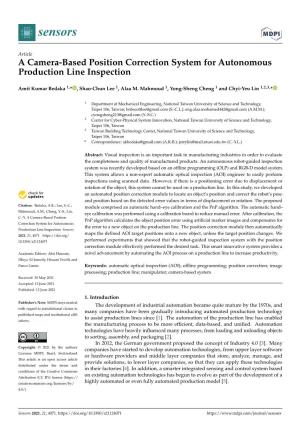A Camera-Based Position Correction System for Autonomous Production Line Inspection
