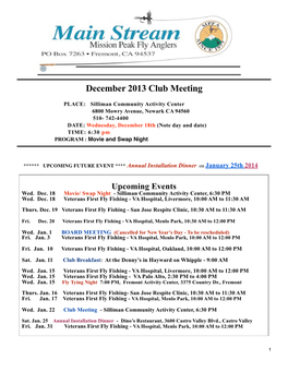 MPFA Dec. 2013 Newsletter Web Version