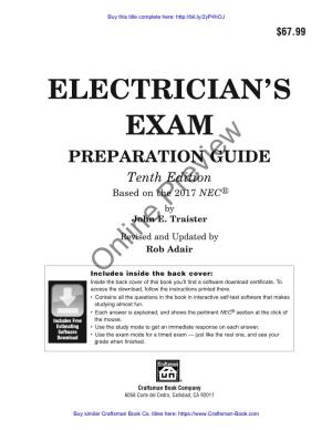 Electrician's Exam Preparation Guide to the 2017