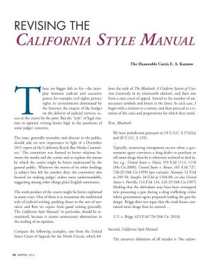 California Style Manual
