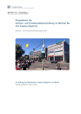 Und Einzelhandelsentwicklung Im Berliner Bezirk Treptow-Köpenick