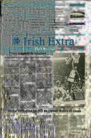 The Observer Big Ten 37 31 .544 Metro 30 13 .W8 Kentucky 7 Years Irish Extra Editor Dennis Corrigan Villanova Irish Extra Design