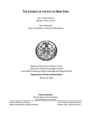 Department of Parks and Recreation (PDF)