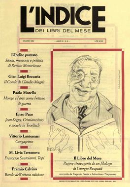 L'indice Puntato Storia, Memoria E Politica Di Renato Monteleone Gian
