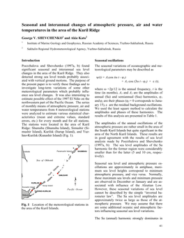 George V. Shevchenko & Akie Kato Seasonal and Interannual Changes