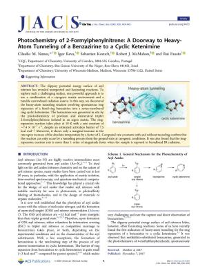 Photochemistry of 2-Formylphenylnitrene: a Doorway