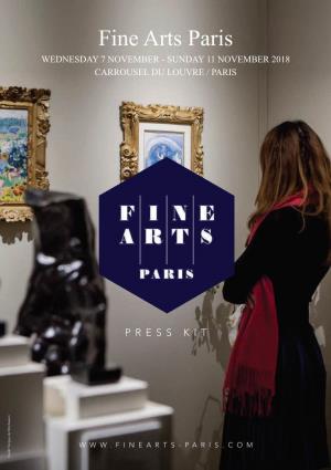 Fine Arts Paris Wednesday 7 November - Sunday 11 November 2018 Carrousel Du Louvre / Paris