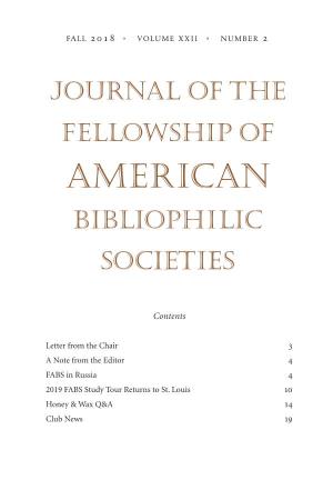 American Bibliophilic Societies