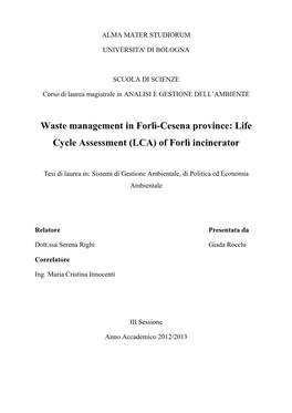 Waste Management of Forlì