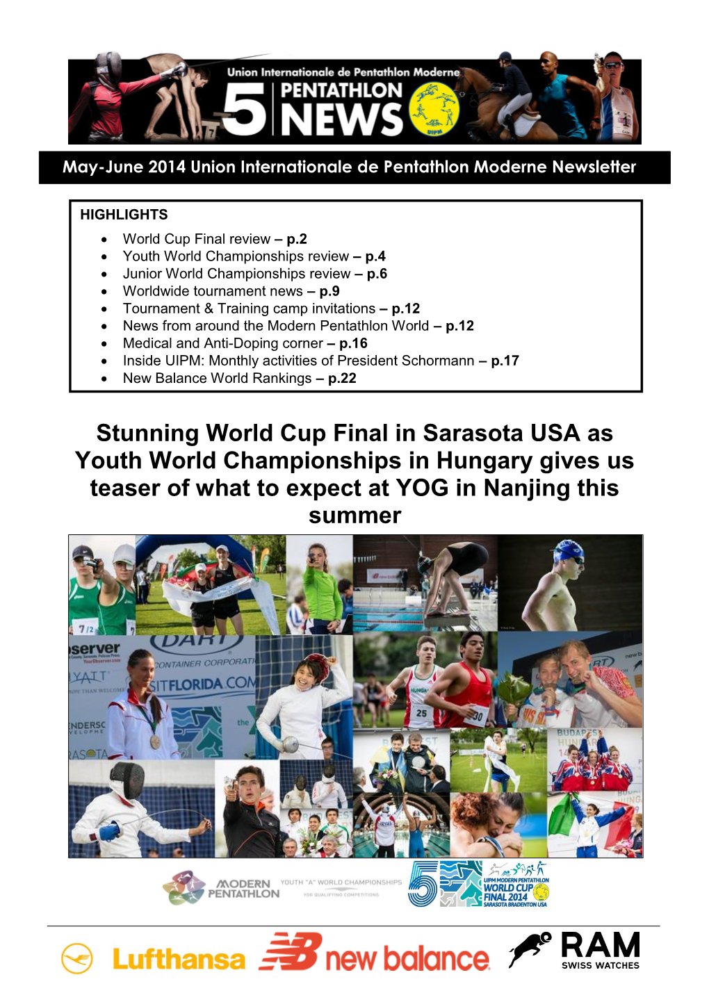 Stunning World Cup Final in Sarasota USA As Youth World Championships in Hungary Gives Us Teaser of What to Expect at YOG in Nanjing This Summer