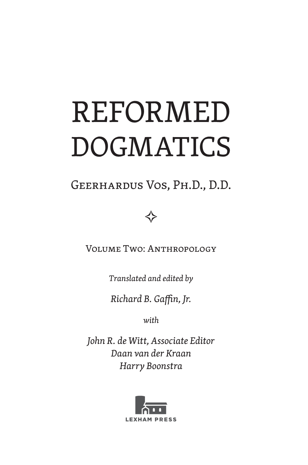 Reformed Dogmatics