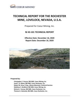 2020-12-16 Rochester Technical Report