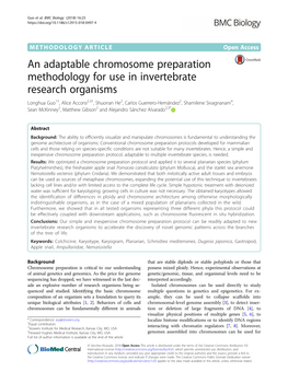 An Adaptable Chromosome Preparation Methodology for Use In