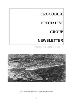 Crocodile Specialist Group Newsletter 25(1): 10]