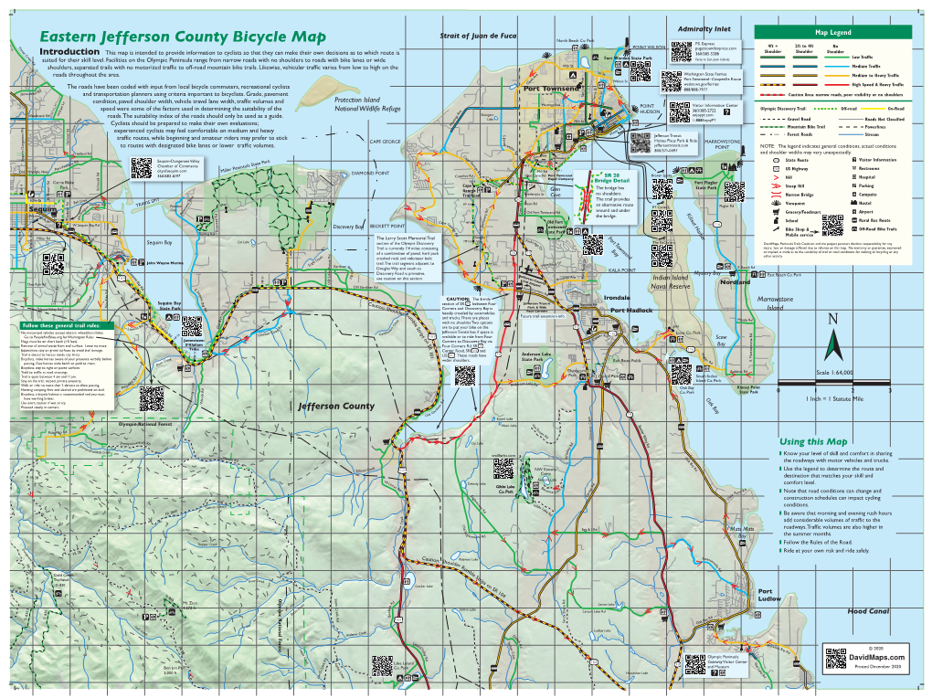 Eastern Jefferson County Bicycle Map North Beach Co