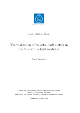 Thermalisation of Inelastic Dark Matter in the Sun with a Light Mediator