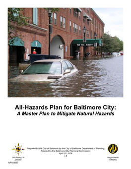 All Hazards Plan for Baltimore City