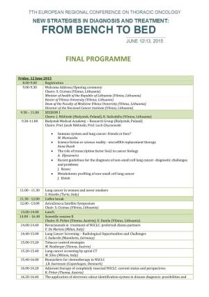 Final Programme