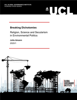 Breaking Dichotomies Religion, Science and Secularism in Environmental Politics