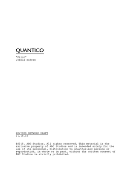 QUANTICO Network Draft 011415 Unstarred