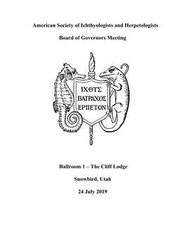 2019 Board of Governors Report