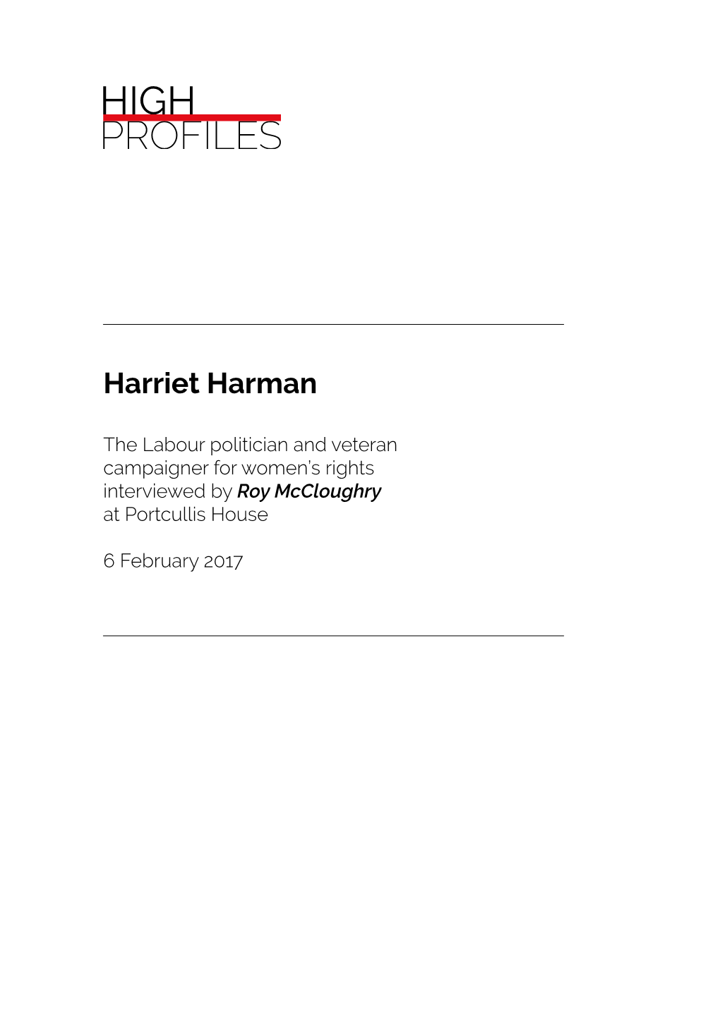 Harriet Harman