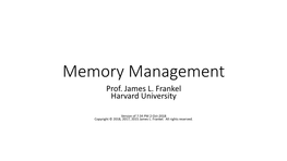 Memory Management In