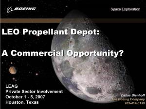 LEO Propellant Depot: Commercially Viable?