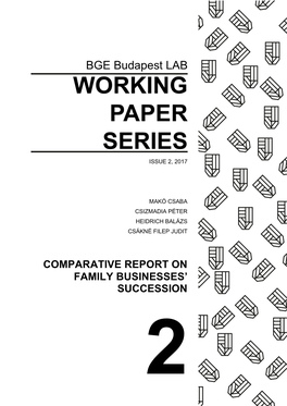 Comparative Report on Family Businesses’ Succession 2