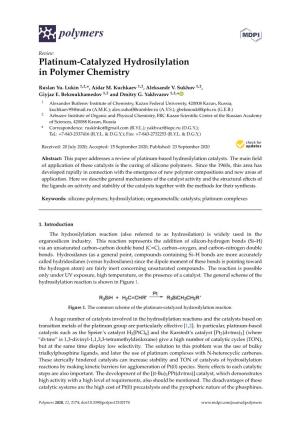 Platinum-Catalyzed Hydrosilylation in Polymer Chemistry