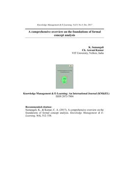 A Comprehensive Overview on the Foundations of Formal Concept Analysis