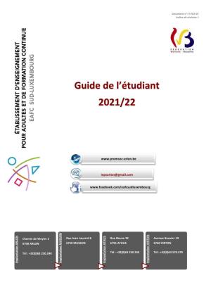 Guide De L'étudiant 2019/20