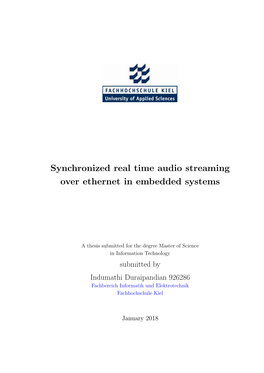 Synchronized Real Time Audio Streaming Over Ethernet in Embedded Systems