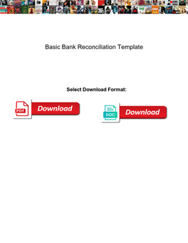 Basic Bank Reconciliation Template