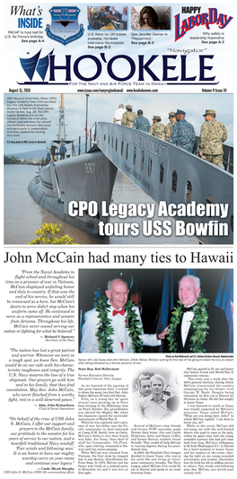 CPO Legacy Academy Tours USS Bowfin
