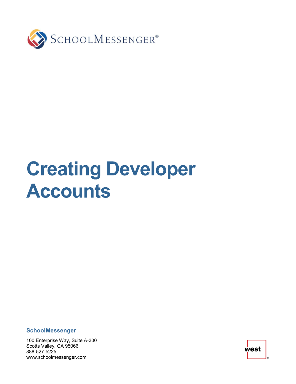 Creating Developer Accounts