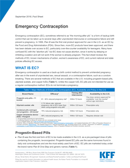 Emergency Contraception