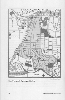 Figure 1) Topographic Map, Arlington Ridge Area