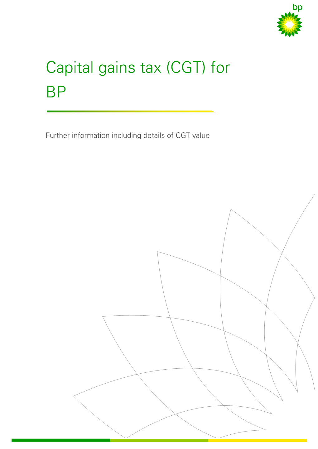 Capital Gains Tax (CGT) for BP