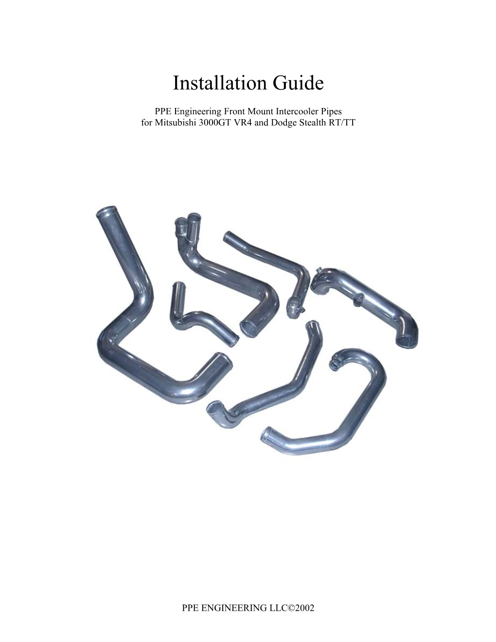 PPE Engineering Front Mount Intercooler Pipes